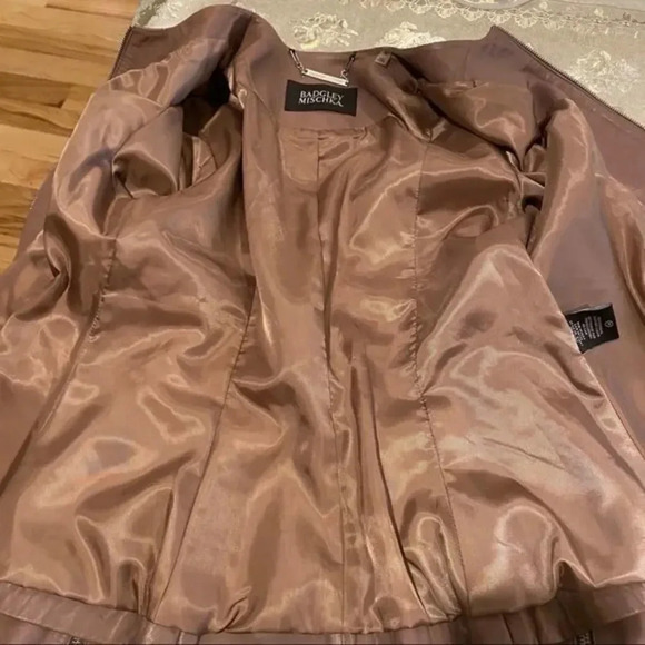 NWT Badgley Mischka Peplum Leather Jacket - Picture 13 of 16